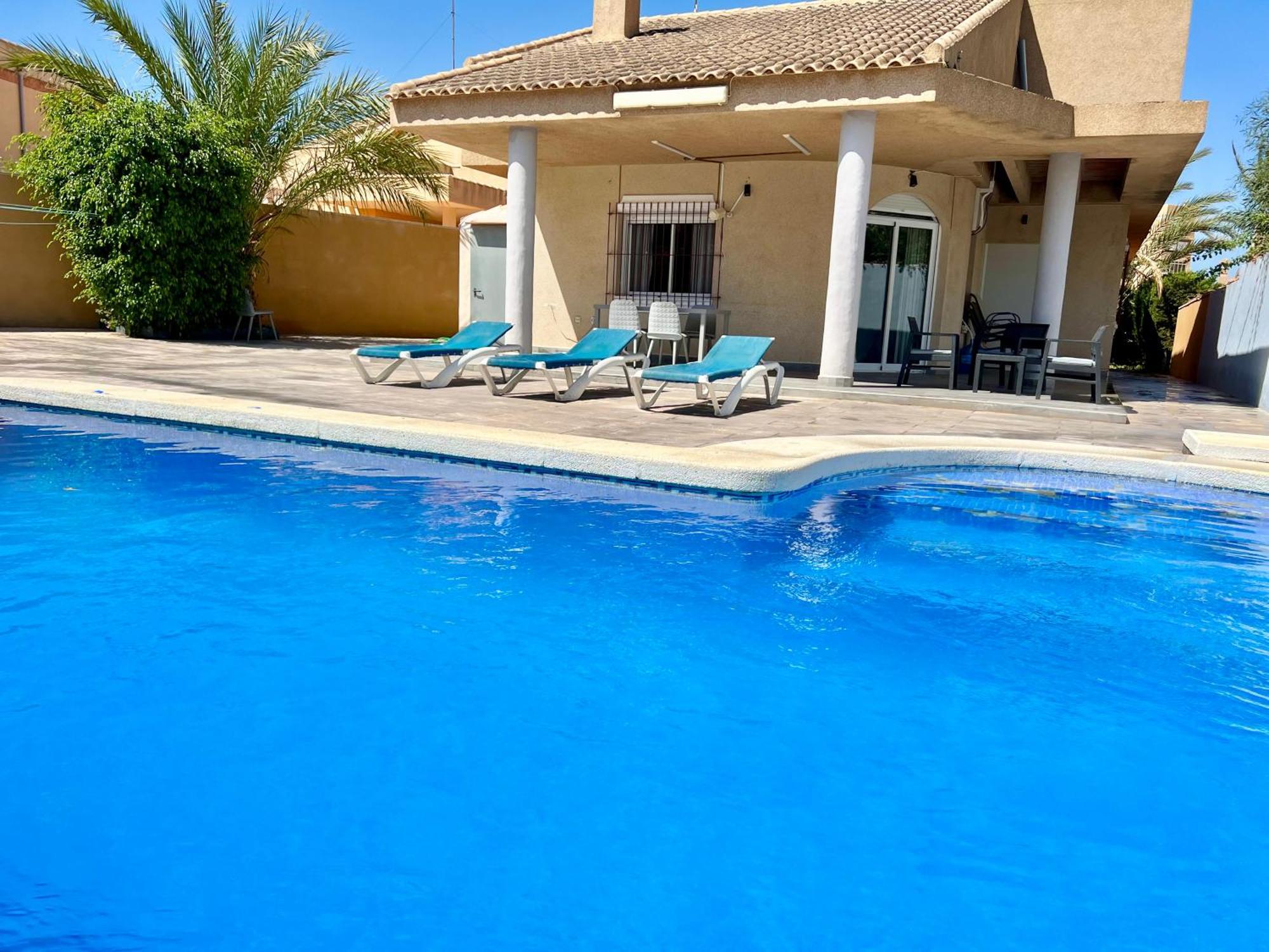 Chalet Con Piscina A 100M De La Playa La Manga ภายนอก รูปภาพ